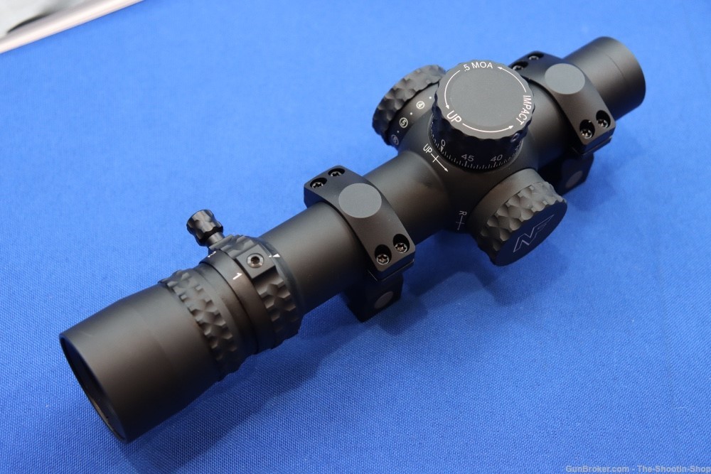 NIGHTFORCE NX8 1-8X24 F1 Riflescope .5 MOA Illuminated Zero Stop Rings LNIB-img-8