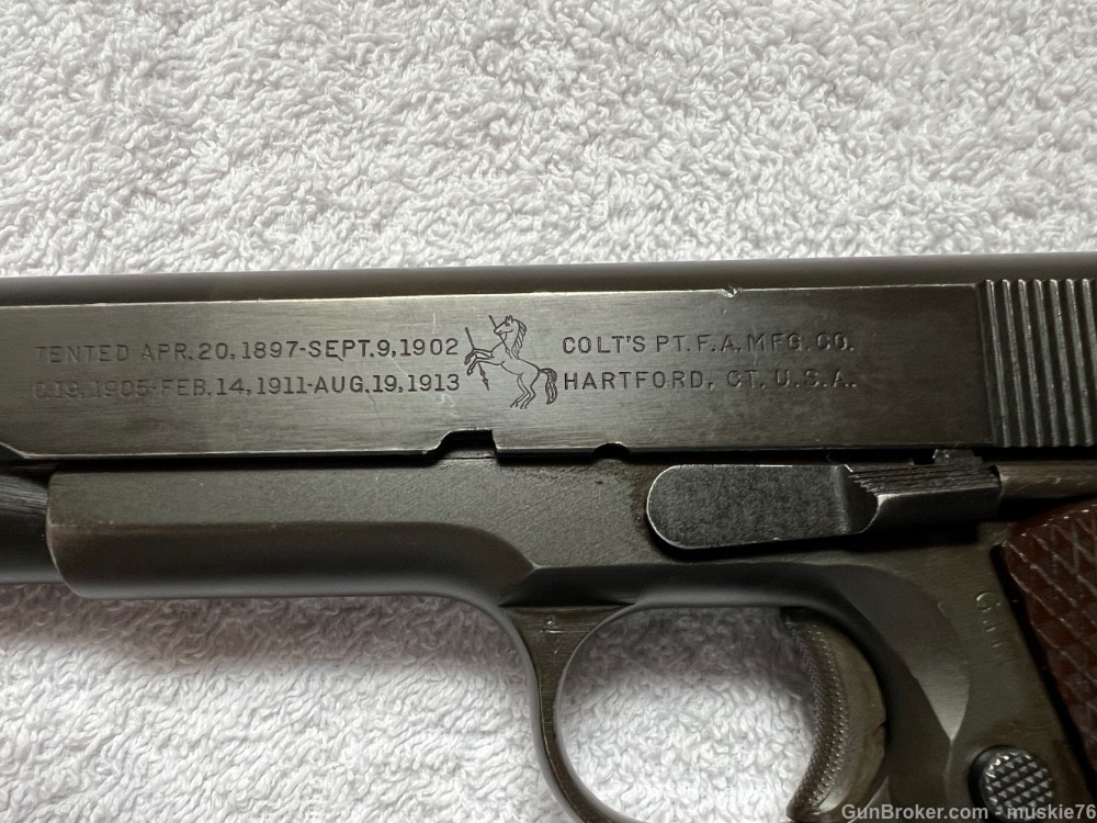 Very Fine Colt M1911A1 1911A1 1945 Vintage Semi Auto US Property-img-5