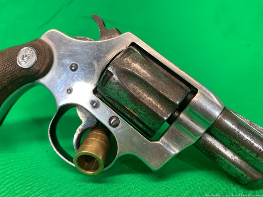 Colt Agent 2nd Model .38 special 2.5” Police Surplus / Trade in Nickel -img-8