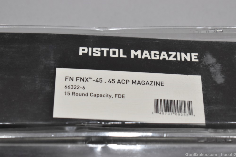 4 FN FDE FNX-45 Tactical 15 Rd 45 ACP Pistol Magazines NOS Please READ-img-5