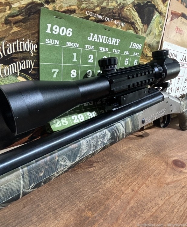 Harrington and Richardson sb2 44 mag with scope Handi rifle -img-6