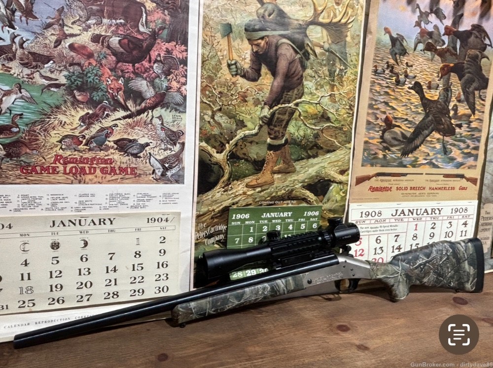 Harrington and Richardson sb2 44 mag with scope Handi rifle -img-4