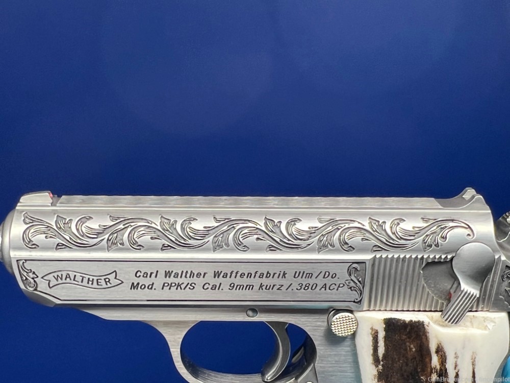 TGW Engraved Walther PPK/S Pistol 380 acp pistol no reserve penny auction-img-9