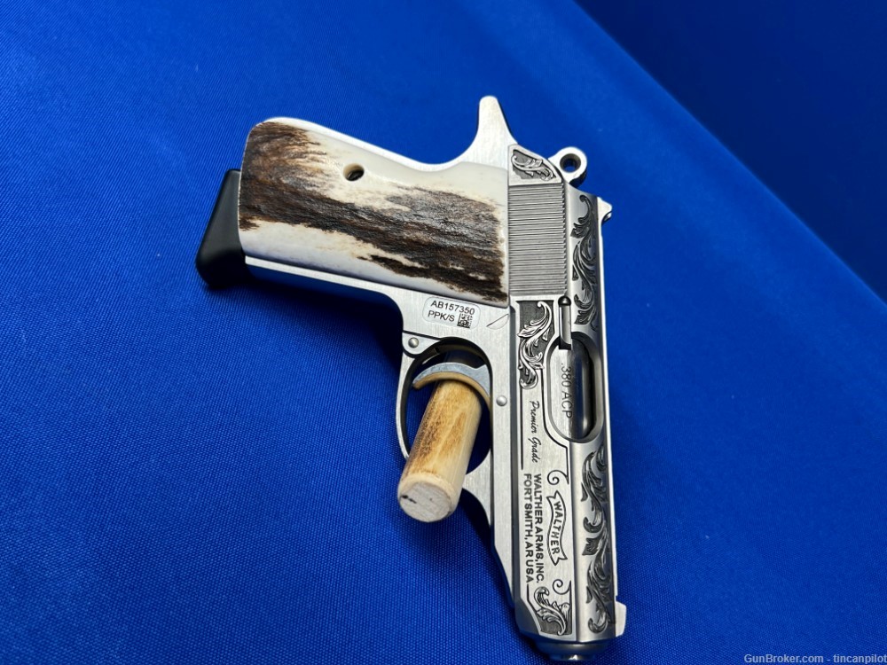 TGW Engraved Walther PPK/S Pistol 380 acp pistol no reserve penny auction-img-6