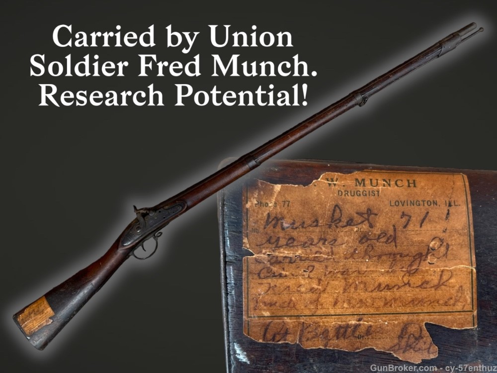 Harpers Ferry Model 1816 Musket Civil War Union Soldier ID springfield-img-0