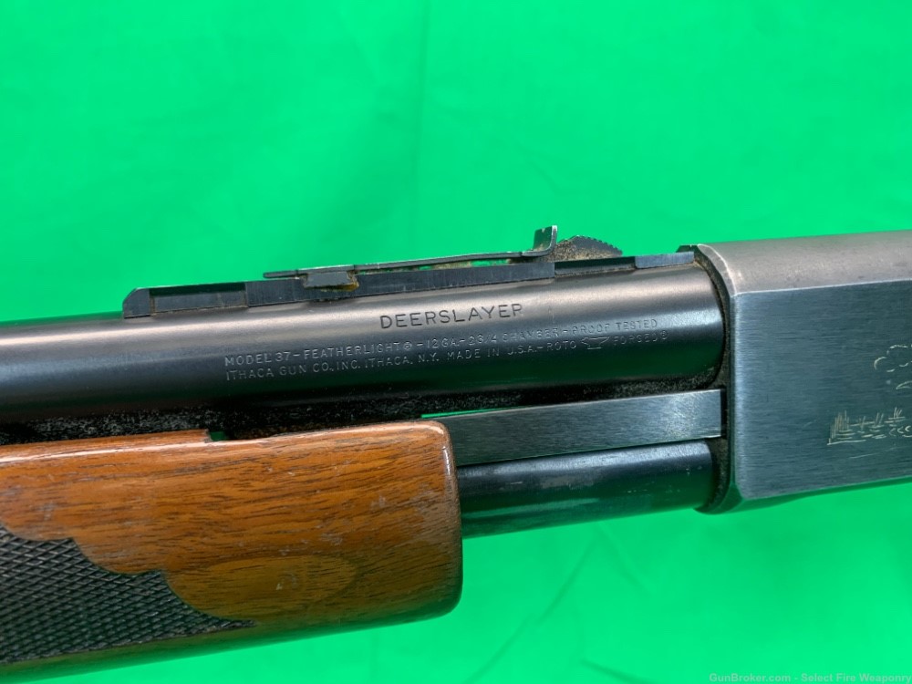 Ithaca Model 37 Deer Slayer Featherlight 12 gauge 20” barrel-img-13