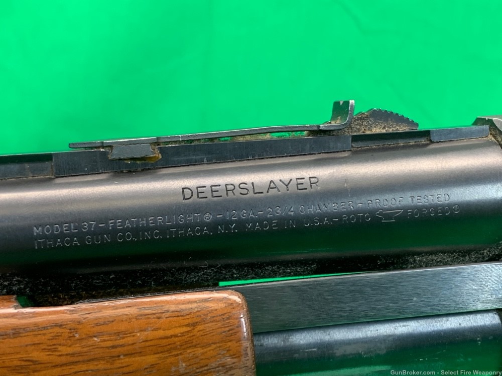 Ithaca Model 37 Deer Slayer Featherlight 12 gauge 20” barrel-img-12
