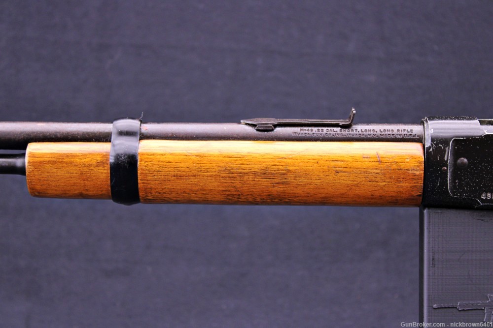 ITHACA M-49 22 S/L/LR M49 MARTINI STYLE LEVER CHECKERED WALNUT STOCK-img-6