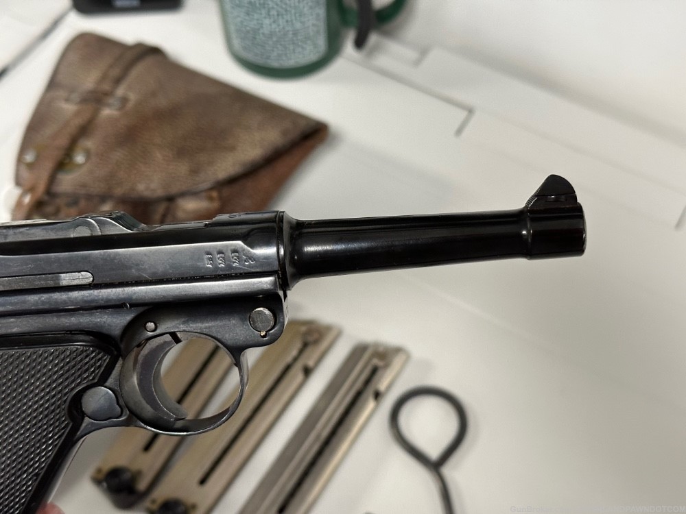 DWM German Luger 9mm pistol + holster & 3 mags-img-4