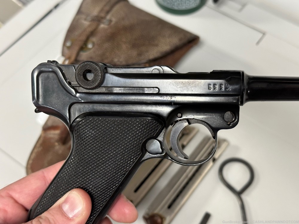 DWM German Luger 9mm pistol + holster & 3 mags-img-3