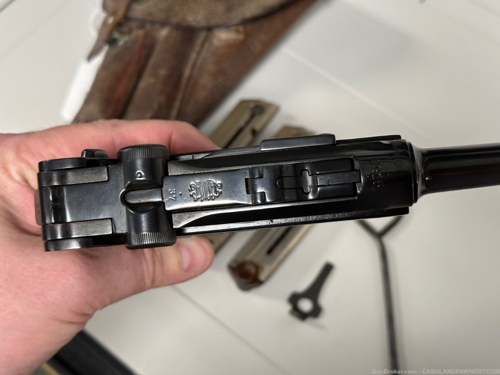 DWM German Luger 9mm pistol + holster & 3 mags-img-5