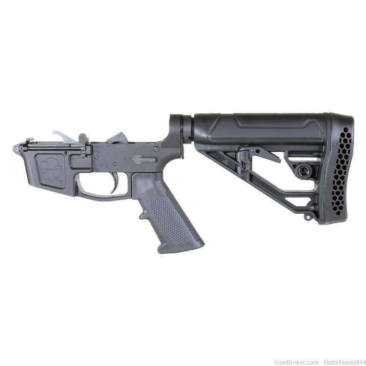 AR15 Foxtrot Mike 9mm Complete Lower | Adaptive Tactical Stock | Assembled-img-2