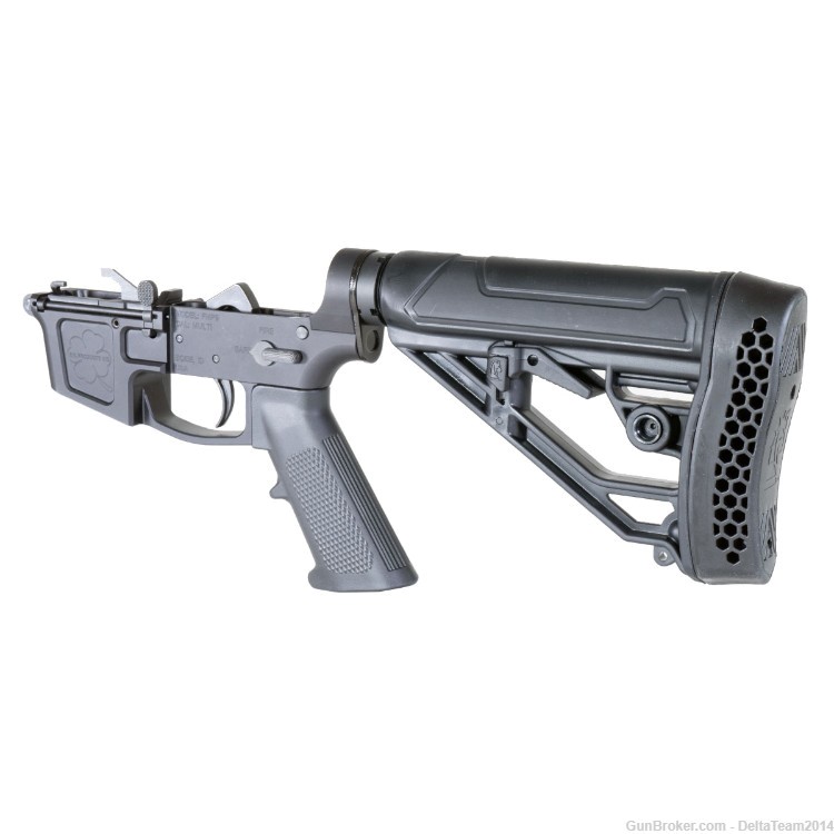 AR15 Foxtrot Mike 9mm Complete Lower | Adaptive Tactical Stock | Assembled-img-3