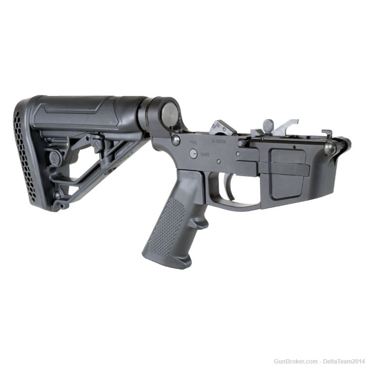 AR15 Foxtrot Mike 9mm Complete Lower | Adaptive Tactical Stock | Assembled-img-1