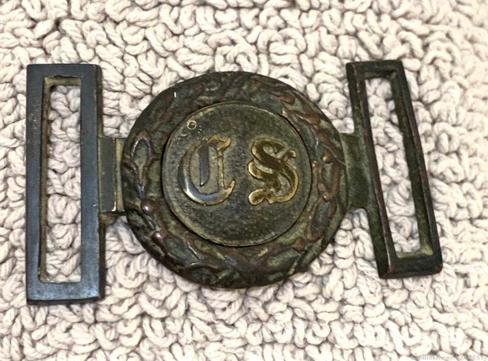 Confederate Civil War C.S buckle. -img-0