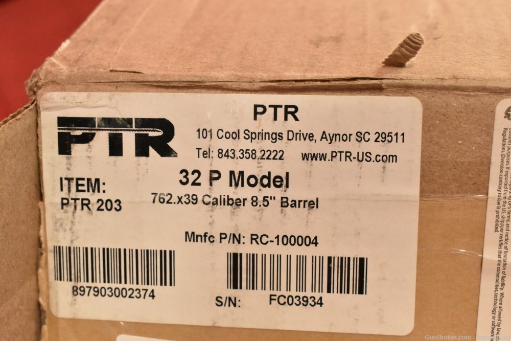 PTR 32P PDWR 7.62x39 8.5" 30rd PTR203 PTR-32P-PDWR-img-9