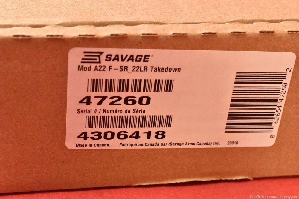 Savage A22 Takedown 22 LR 18" 47260 Threaded A22-Takedown-A22-img-9