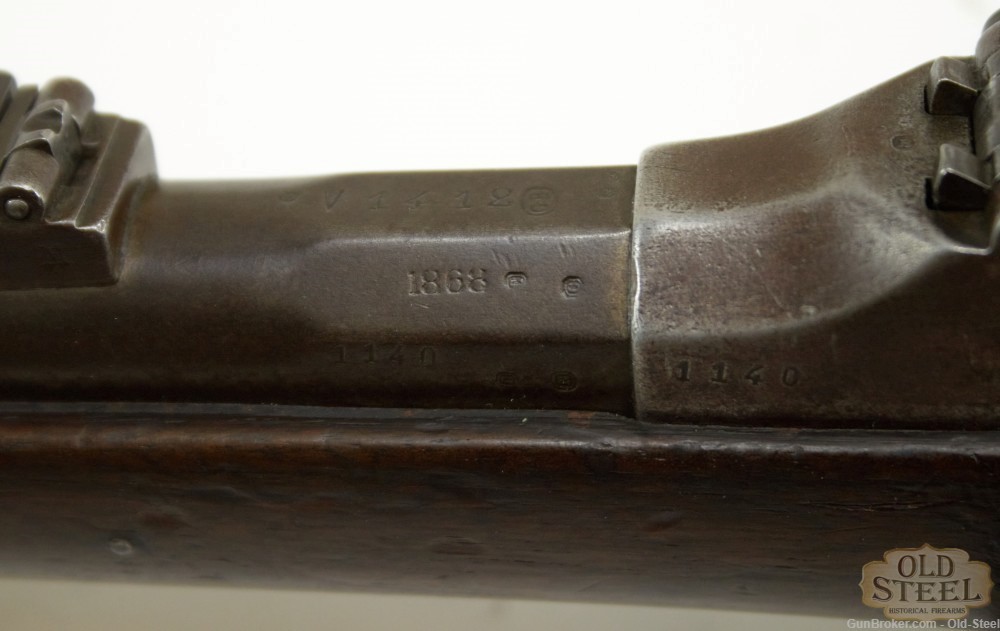 Belgian Terssen 1868 Carbine 8mm Antique Breech Loader Trapdoor-img-31