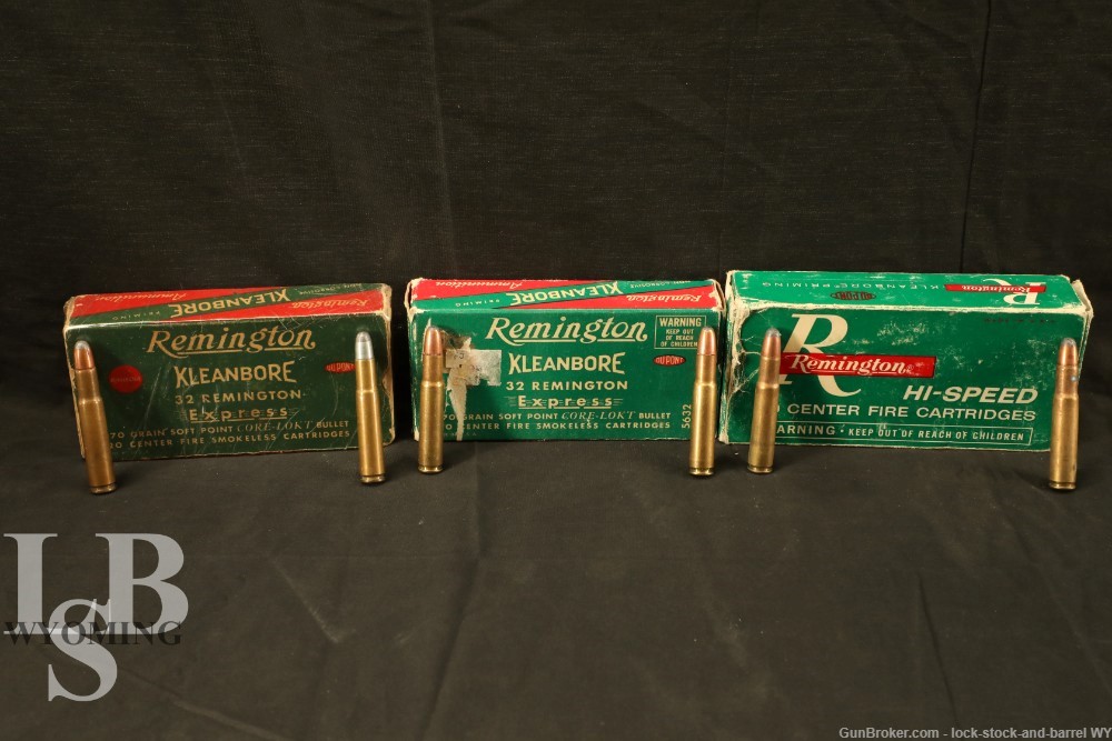 62x Vintage Remington .32 Rem Ammo-img-0