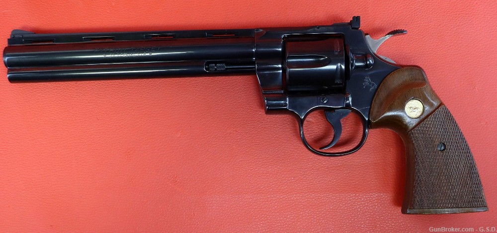 *Rare Colt Python Target 8” .38sp Blue revolver-Near mint condition-img-4