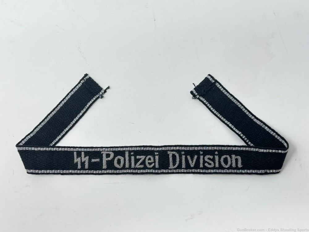 WWII German Cuff Title SS - Polizei Division -img-0