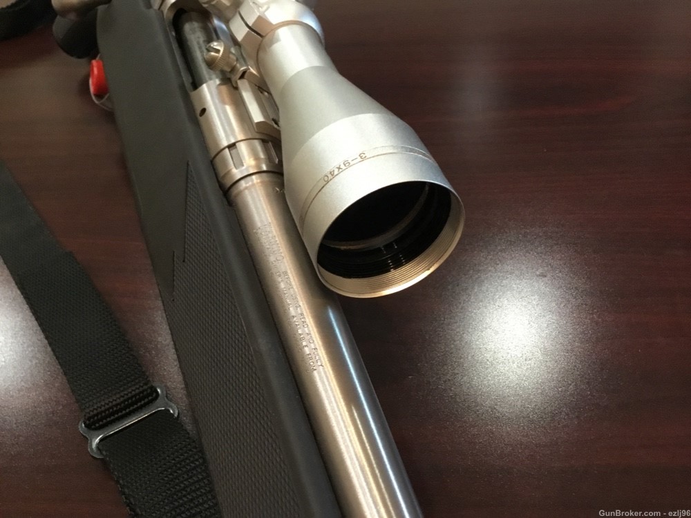 PENNY AUCTION SAVAGE 16 STAINLESS 270 WSM 24" SIMMONS 3-9X40 SCOPE-img-22