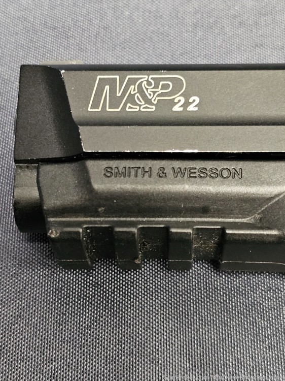 Smith & Wesson M&P22 FS W/Safety (4) Mags, Factory Box & Trijicon NS-img-4