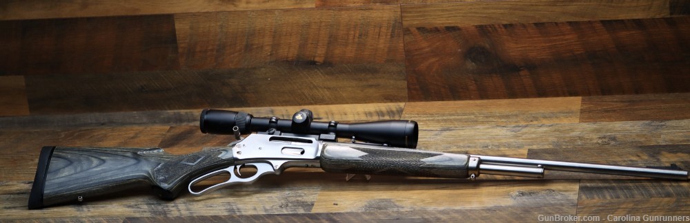Marlin 308 MXLR .308 Marlin Express Lever Action Stainless 22" JM w/ Ammo-img-1