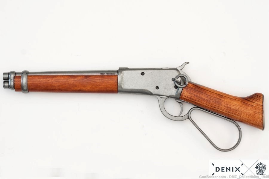Old West Replica Mare's Leg Rifle Non Firing Gun + Holster by Denix-img-2