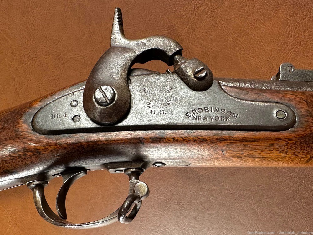 1861 E. Robinson New York Civil War Contract US Percussion Rifle Musket .58-img-3