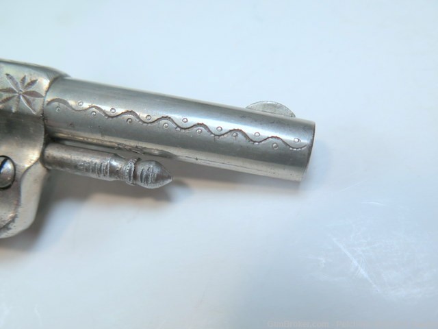 Antique Crescent Firearms Co Jack Tar 22RF Spur Trigger Rev Ivory Engraved-img-17