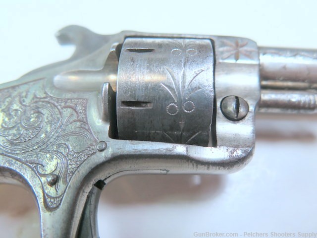 Antique Crescent Firearms Co Jack Tar 22RF Spur Trigger Rev Ivory Engraved-img-15