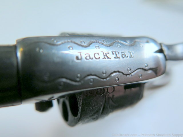 Antique Crescent Firearms Co Jack Tar 22RF Spur Trigger Rev Ivory Engraved-img-1