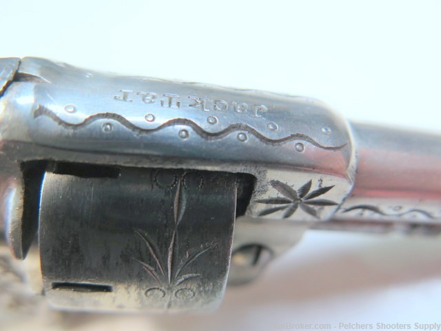 Antique Crescent Firearms Co Jack Tar 22RF Spur Trigger Rev Ivory Engraved-img-19