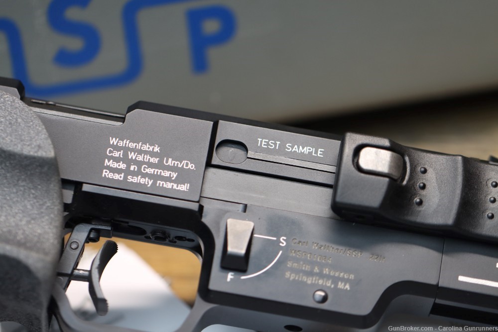 Walther SSP .22 LR Target Pistol Semi Auto S-Grip 6.02"-img-2