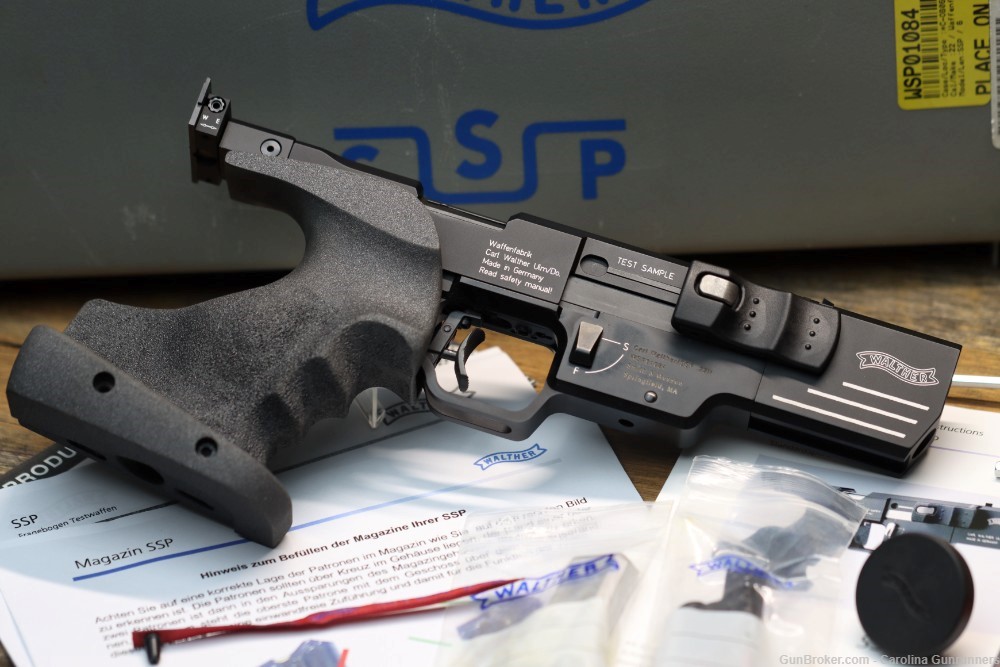 Walther SSP .22 LR Target Pistol Semi Auto S-Grip 6.02"-img-0