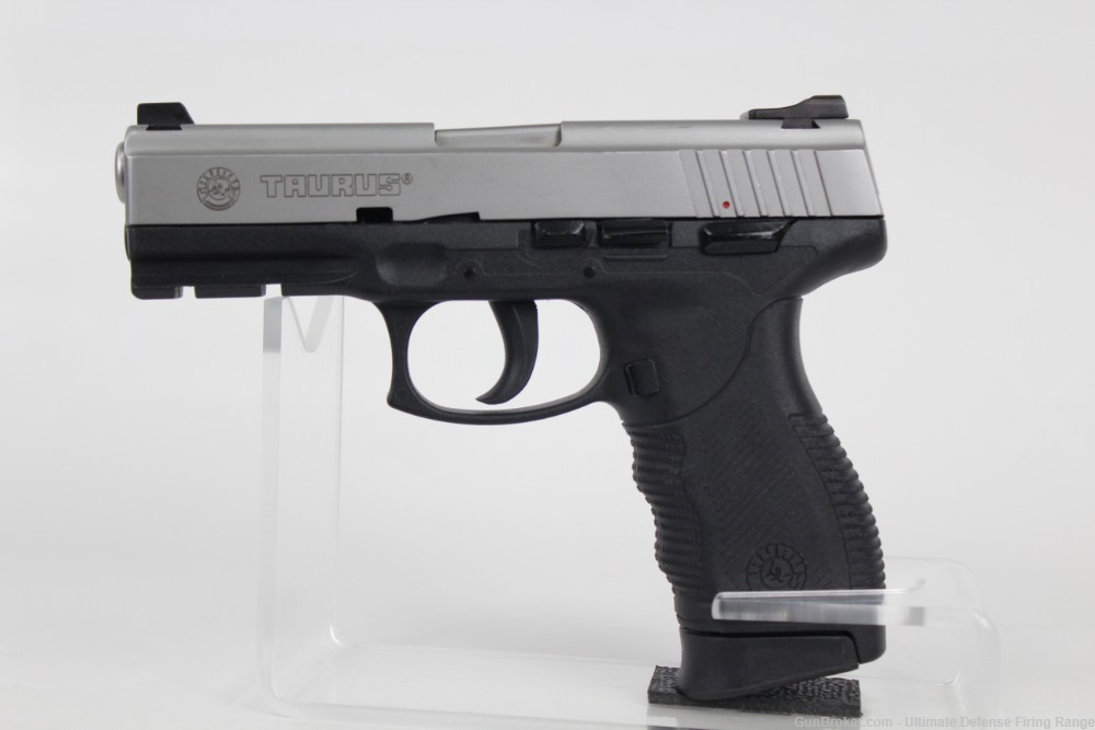 Taurus Model PT24/7 PRO DS 40 S&W 15+1 Cap 2-Tone Stainless Over Black-img-1