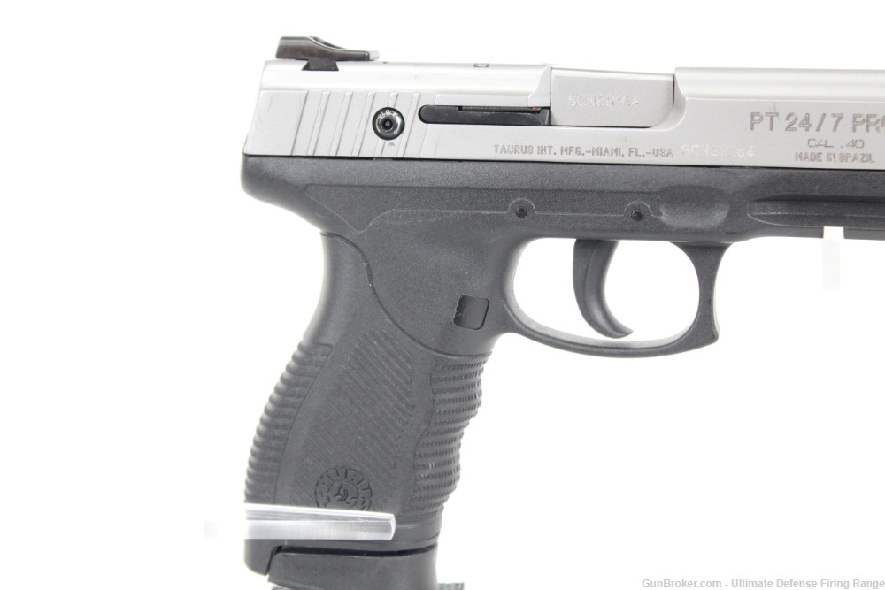 Taurus Model PT24/7 PRO DS 40 S&W 15+1 Cap 2-Tone Stainless Over Black-img-2