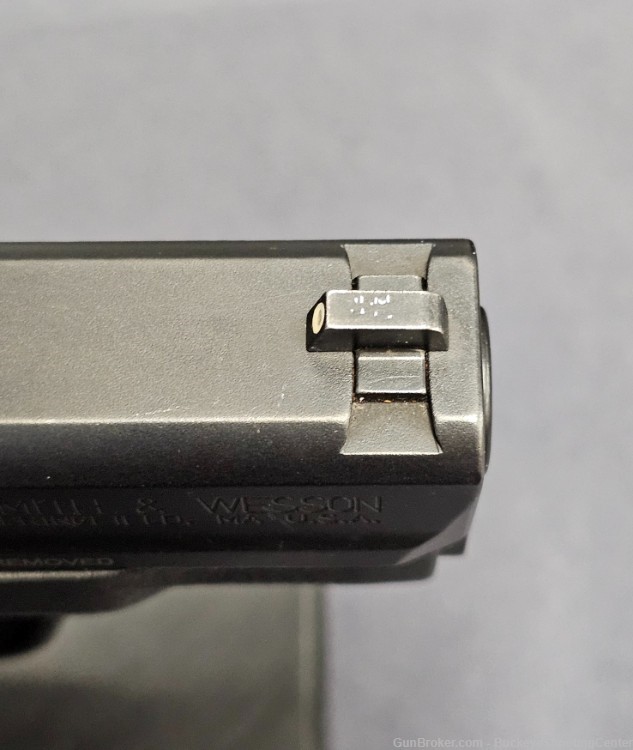 Smith & Wesson M&P9 Shield Gen1 No Safety W/Trijicon Sight W/Factory Box-img-4