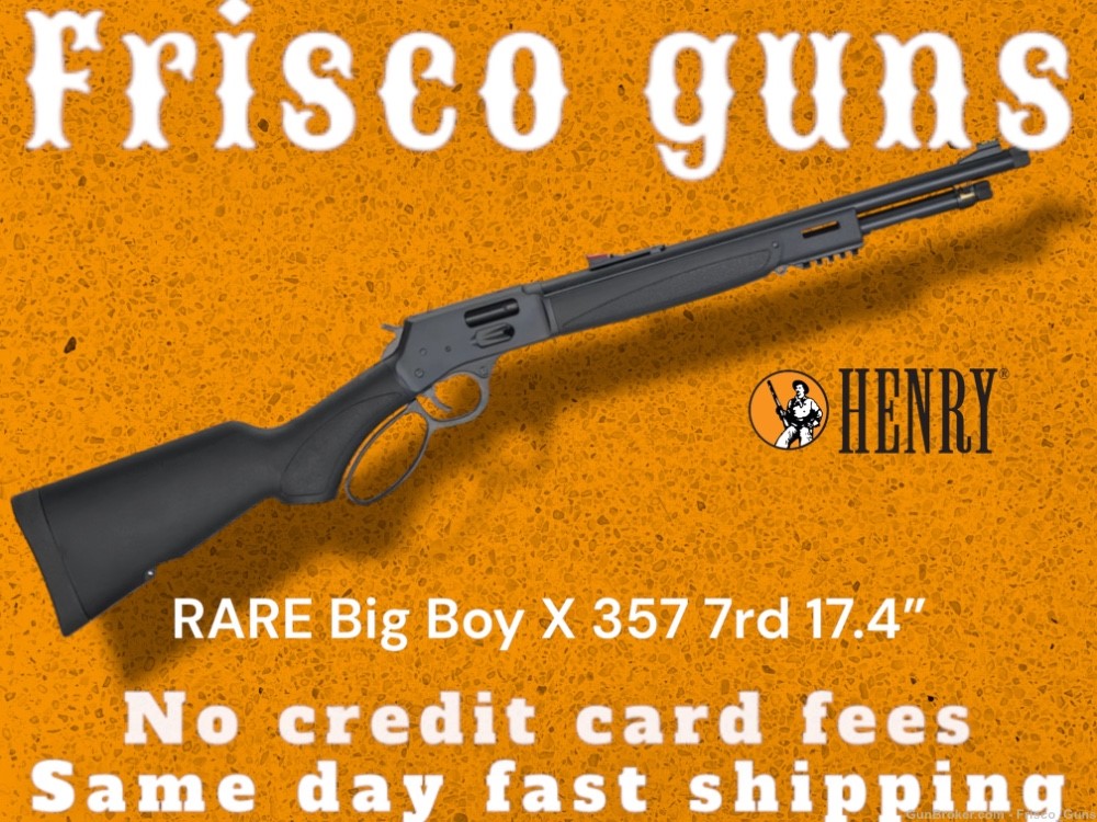 RARE HENRY BIG BOY X 357 MAG 38 17.4" 7-RD H012MX-img-0