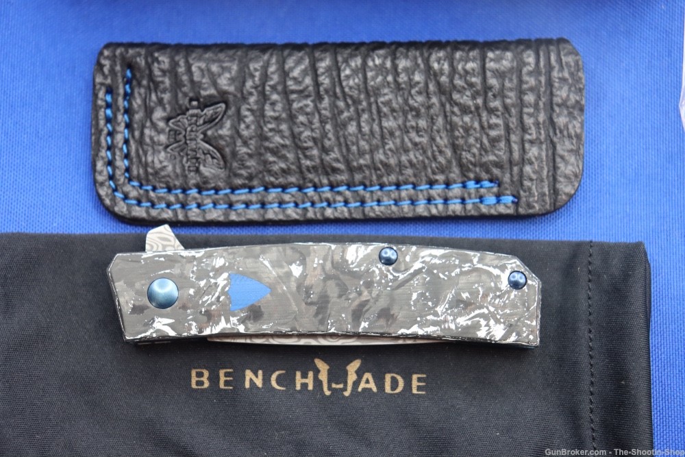 Benchmade GOLD CLASS Tengu Flipper Knife 601-211 NIB #87 DAMASCUS Steel NEW-img-15