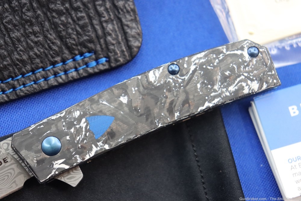 Benchmade GOLD CLASS Tengu Flipper Knife 601-211 NIB #87 DAMASCUS Steel NEW-img-3