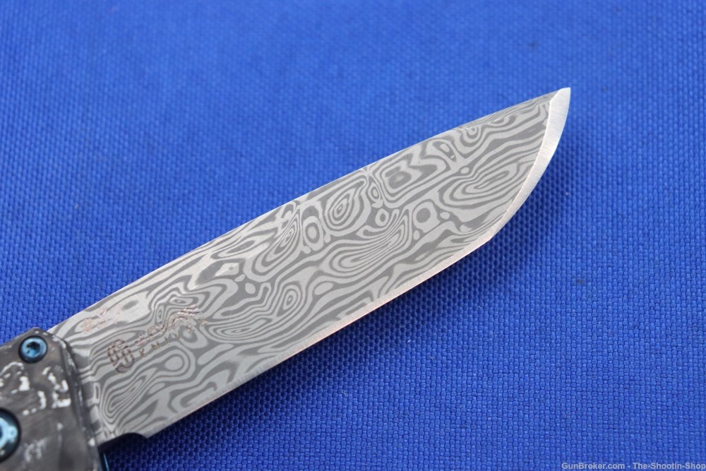 Benchmade GOLD CLASS Tengu Flipper Knife 601-211 NIB #87 DAMASCUS Steel NEW-img-5