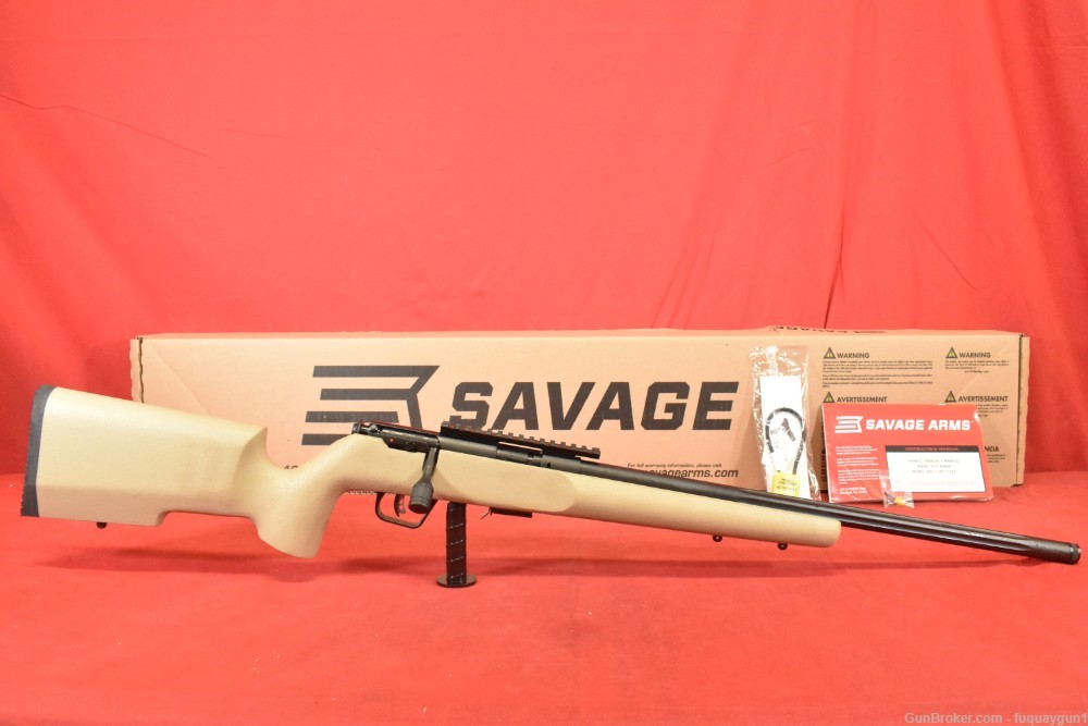 Savage 93R17 TR V-SR Desert Sand 17 HMR 21" 96832 Savage-93R17-img-1