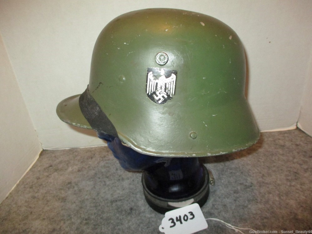 WW1 & WW11 Type Aluminum German M16 Helmet-img-6