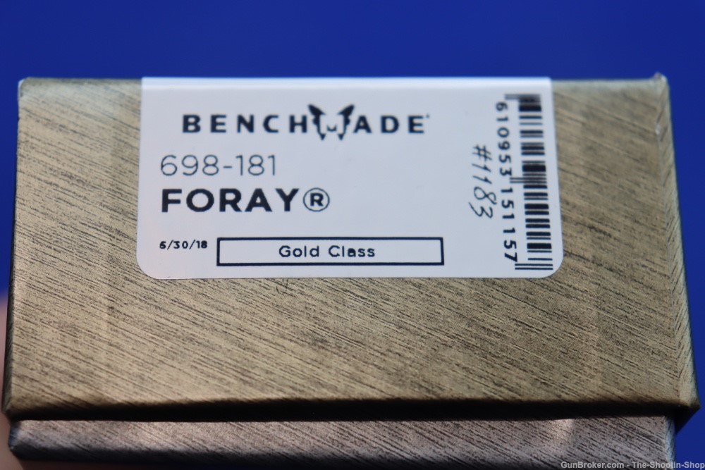 Benchmade GOLD CLASS FORAY Knife 698-181 NIB #1183 DAMASCUS Steel NEW-img-19