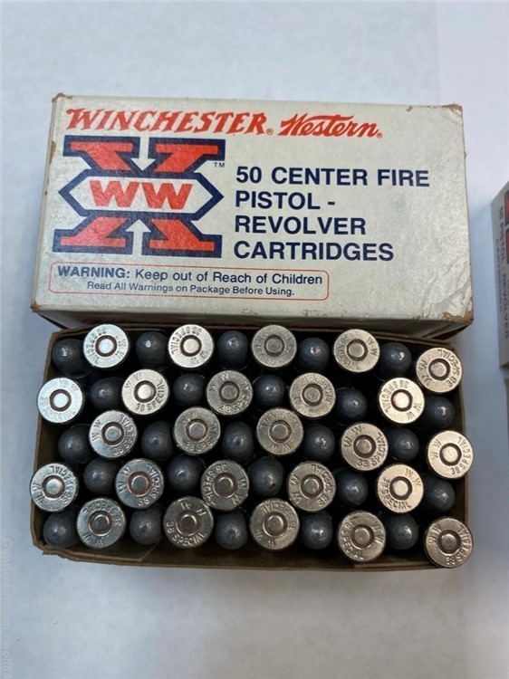  	38 Special Winchester WESTERN X 158 gr Lubaloy 100 Rds MINT NOS-img-1