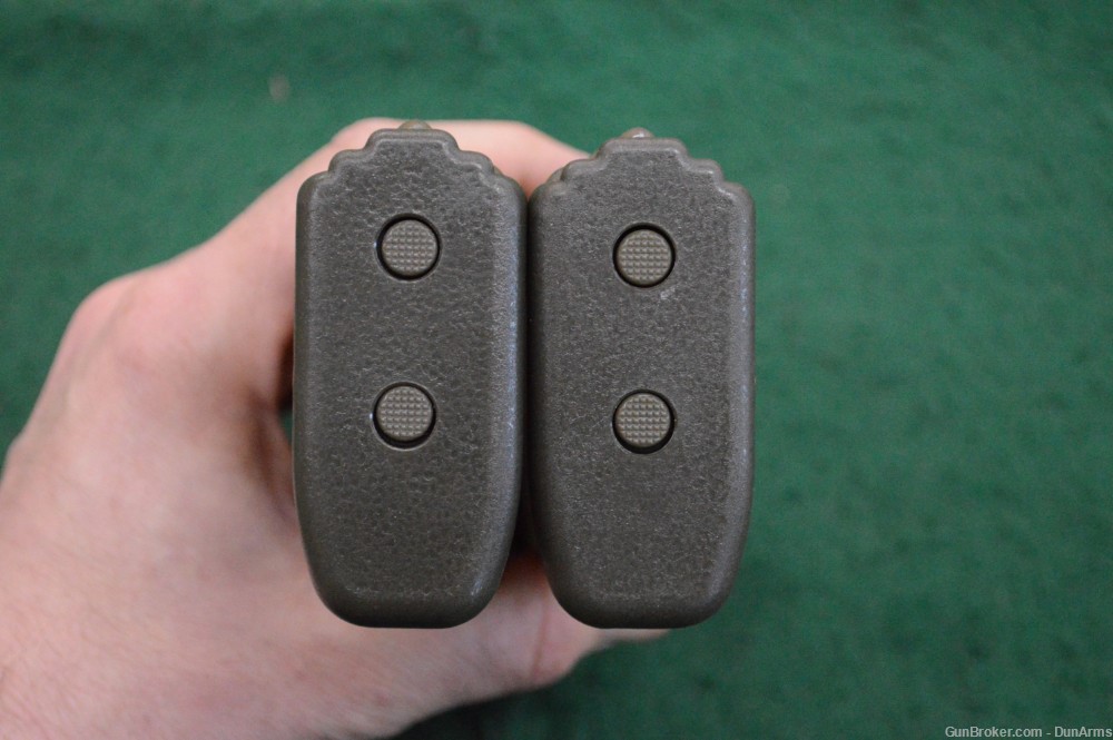 Lot of 2 Pre-Ban Steyr AUG 30rd 5.56 / .223 Rem Waffle Mags Magazines Green-img-9