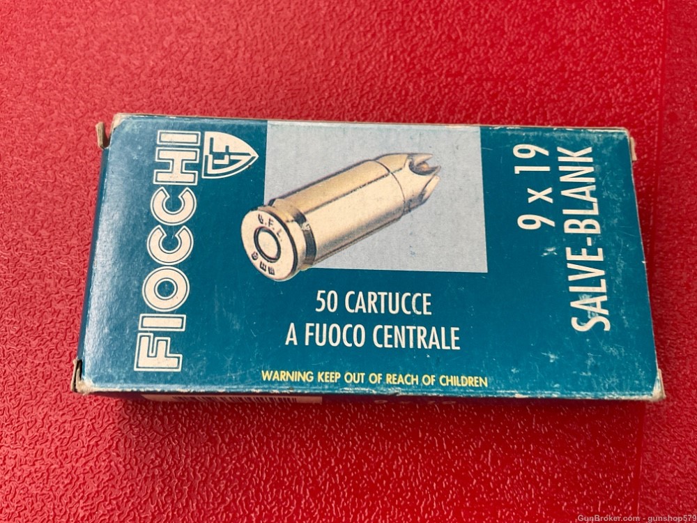 FIOCCHI 9MM LUGER BLANK ROUNDS BRASS CASED 50 ROUND BOX SALE CHEAP 9X19-img-0