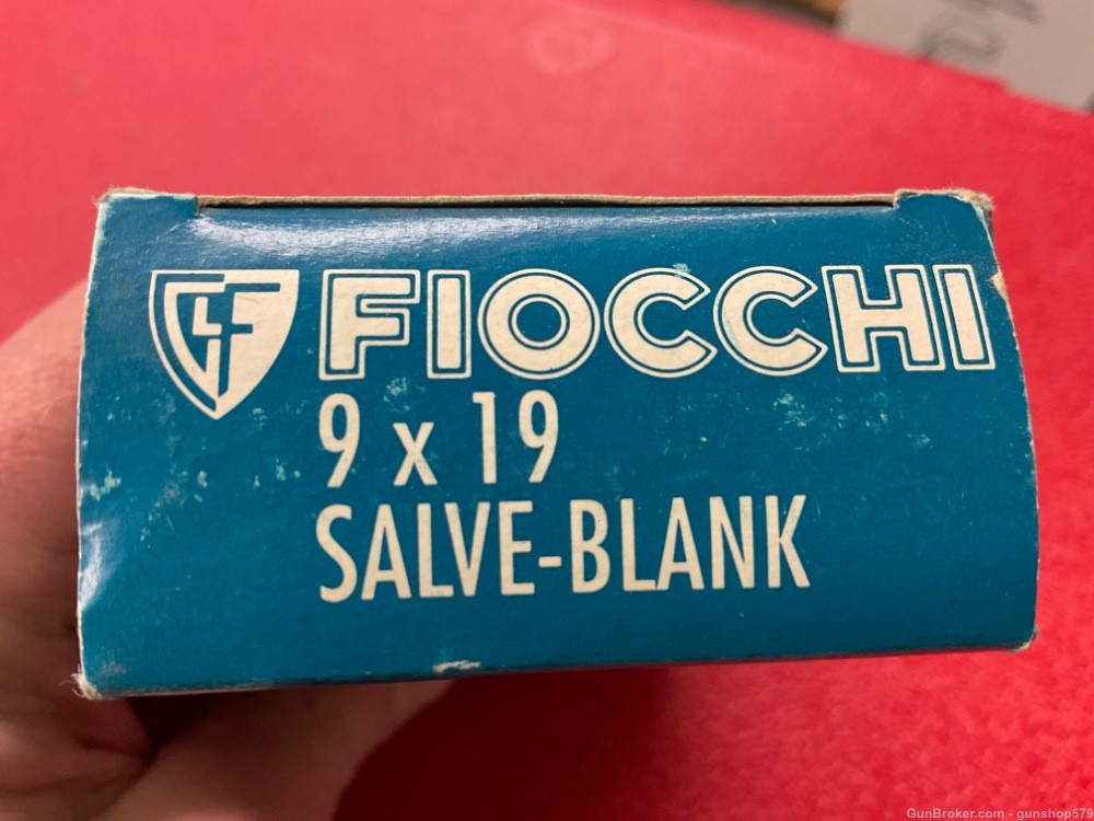 FIOCCHI 9MM LUGER BLANK ROUNDS BRASS CASED 50 ROUND BOX SALE CHEAP 9X19-img-1